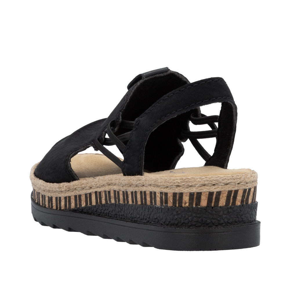 Rieker - Ladies Sandals Black (3422)