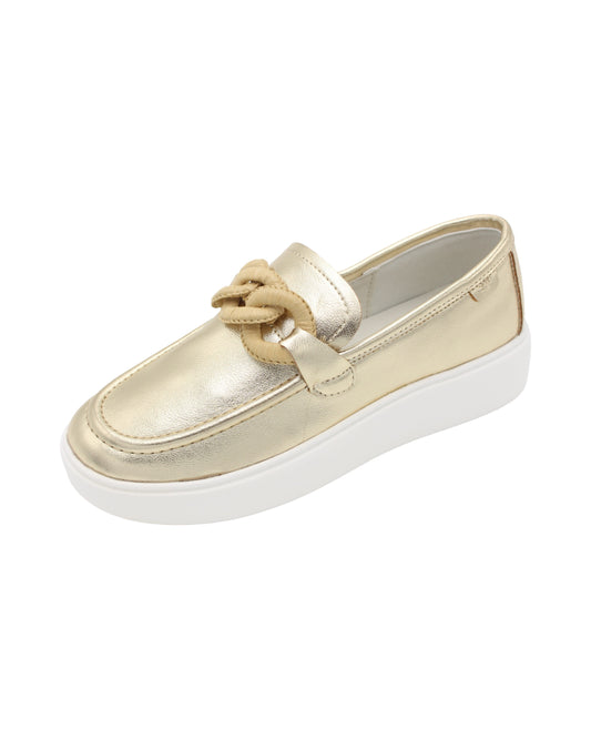 Lloyd & Pryce For Her - Ladies Loafers Gold (3554)