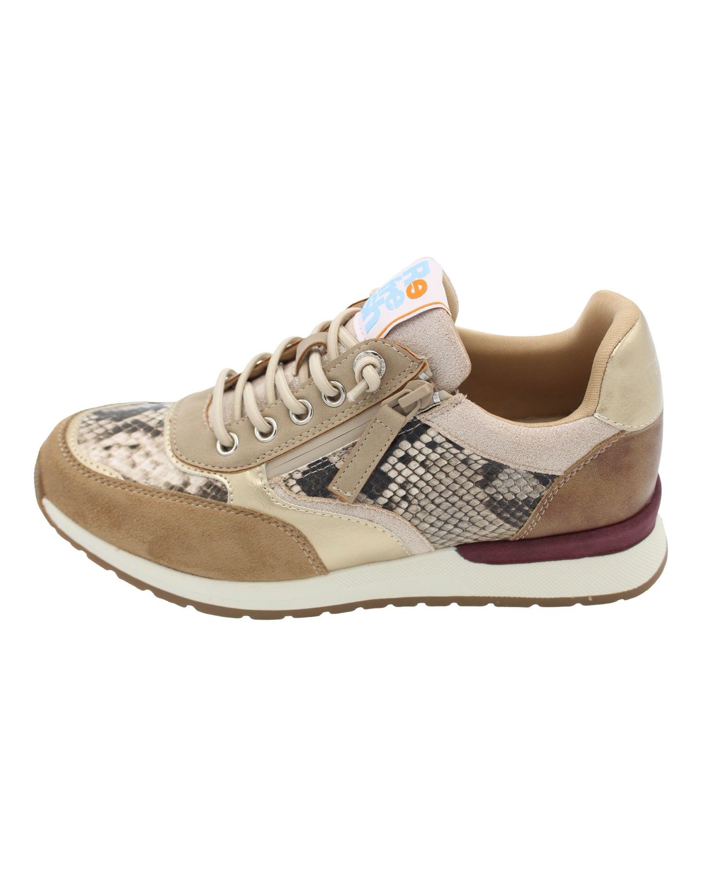 Refresh - Ladies Trainers Beige, Snake (3730)