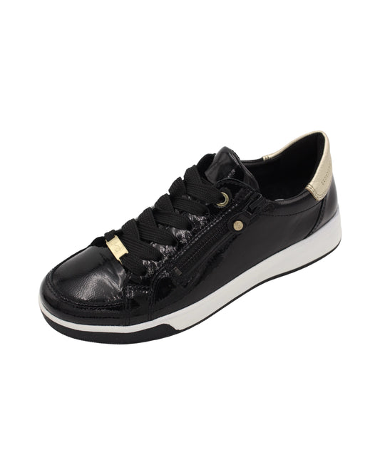 Ara - Ladies Trainers Black Patent (3764)