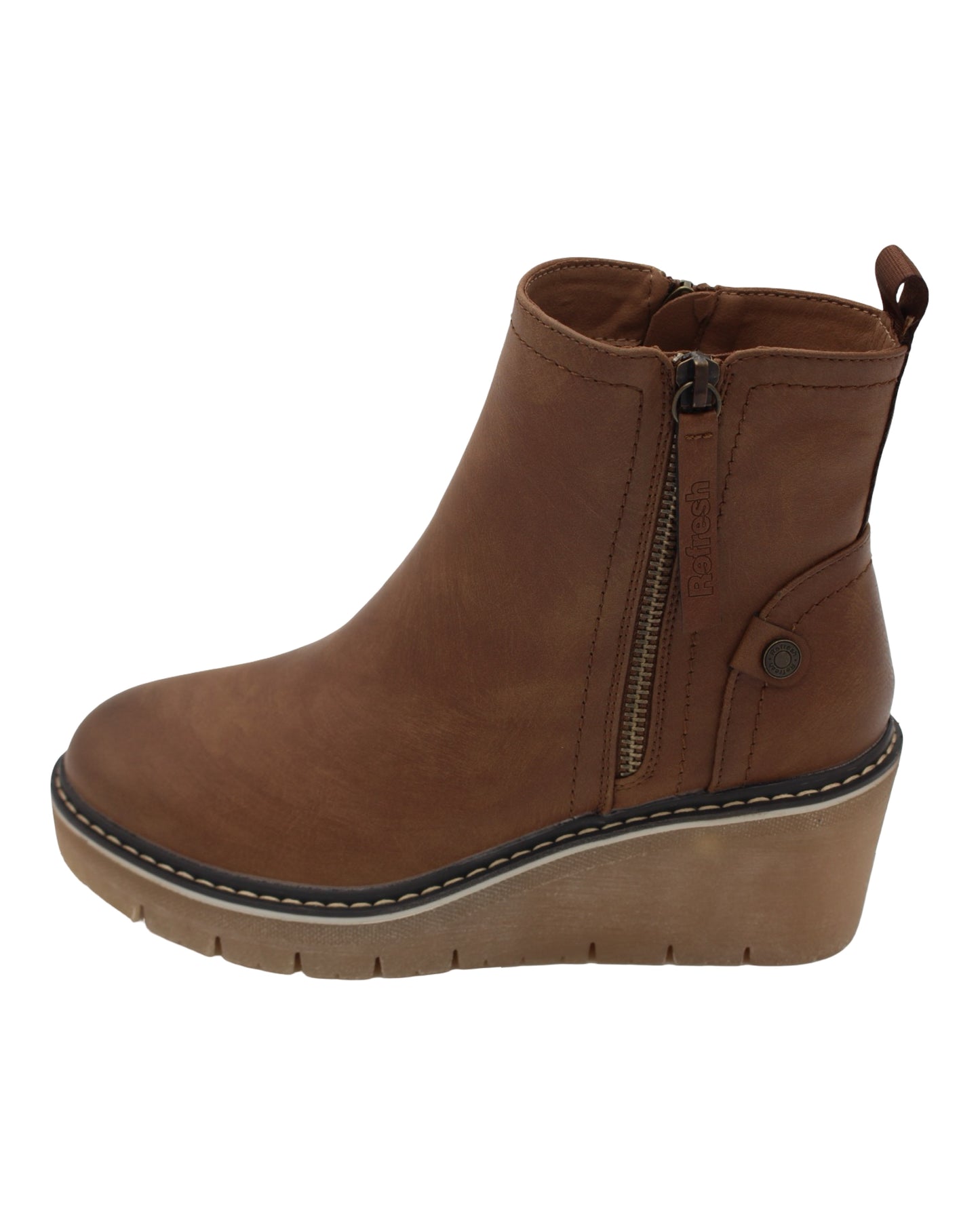 Refresh - Ladies Ankle Boots Camel (3857)