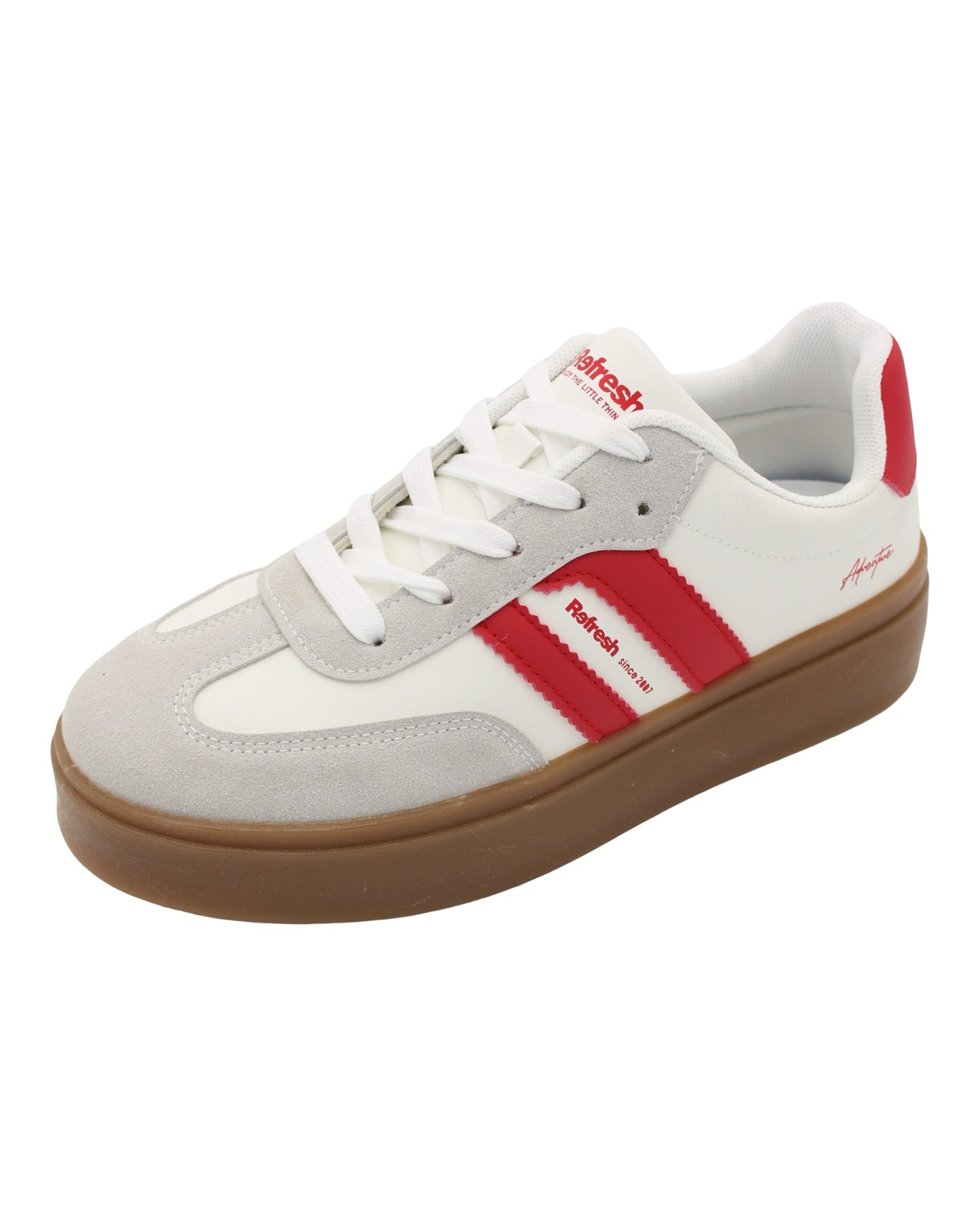 Refresh - Ladies Trainers White, Grey, Red (3859)