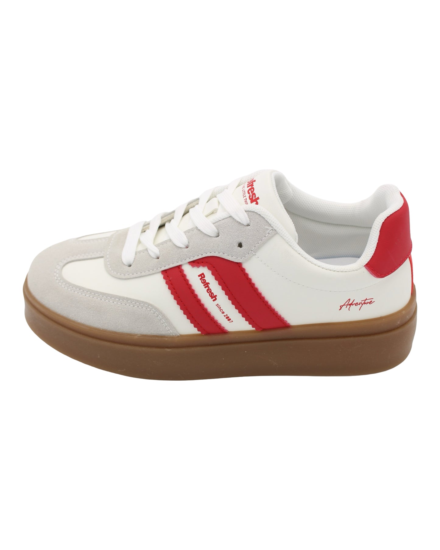 Refresh - Ladies Trainers White, Grey, Red (3859)
