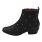 Wonders - Ladies Ankle Boots Black Stud (3862)