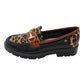 Zanni - Ladies Loafers Black, Leopard, Tan (3877)