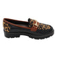 Zanni - Ladies Loafers Black, Leopard, Tan (3877)