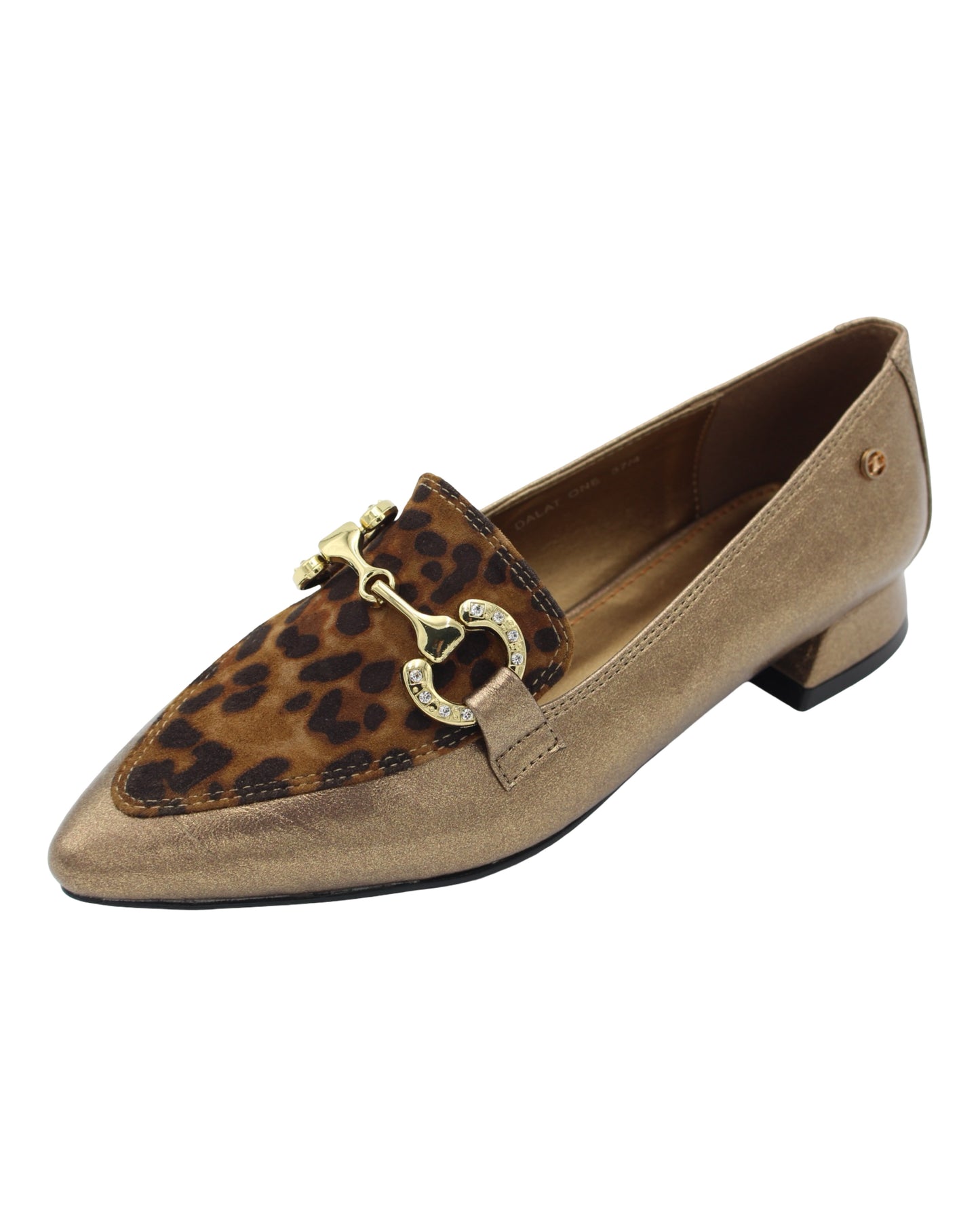 Zanni - Ladies Loafers Gold, Cheetah (3878)