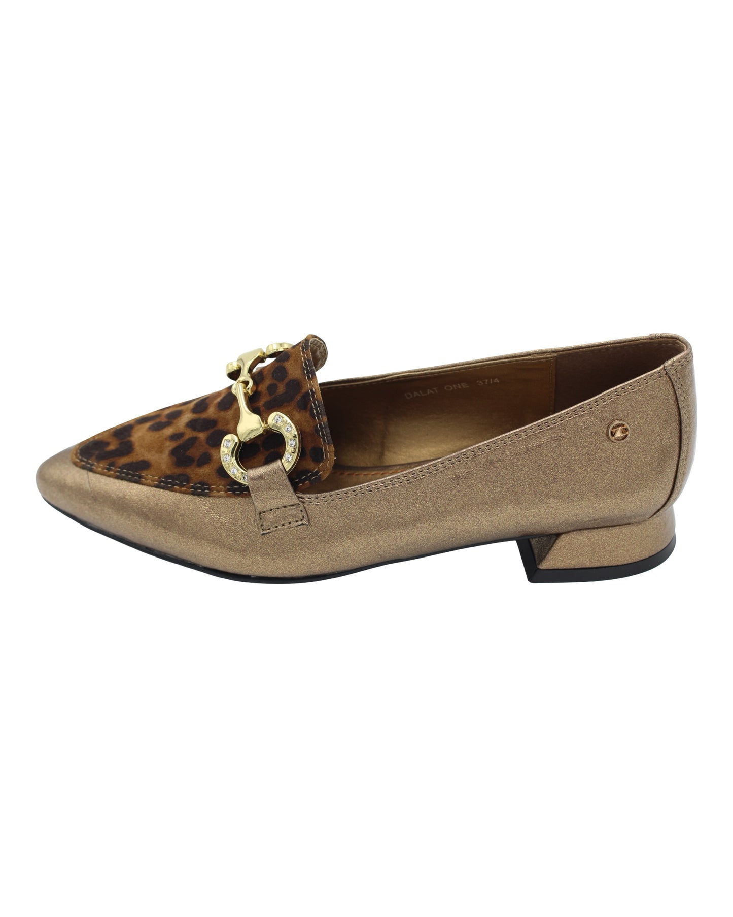 Zanni - Ladies Loafers Gold, Cheetah (3878)