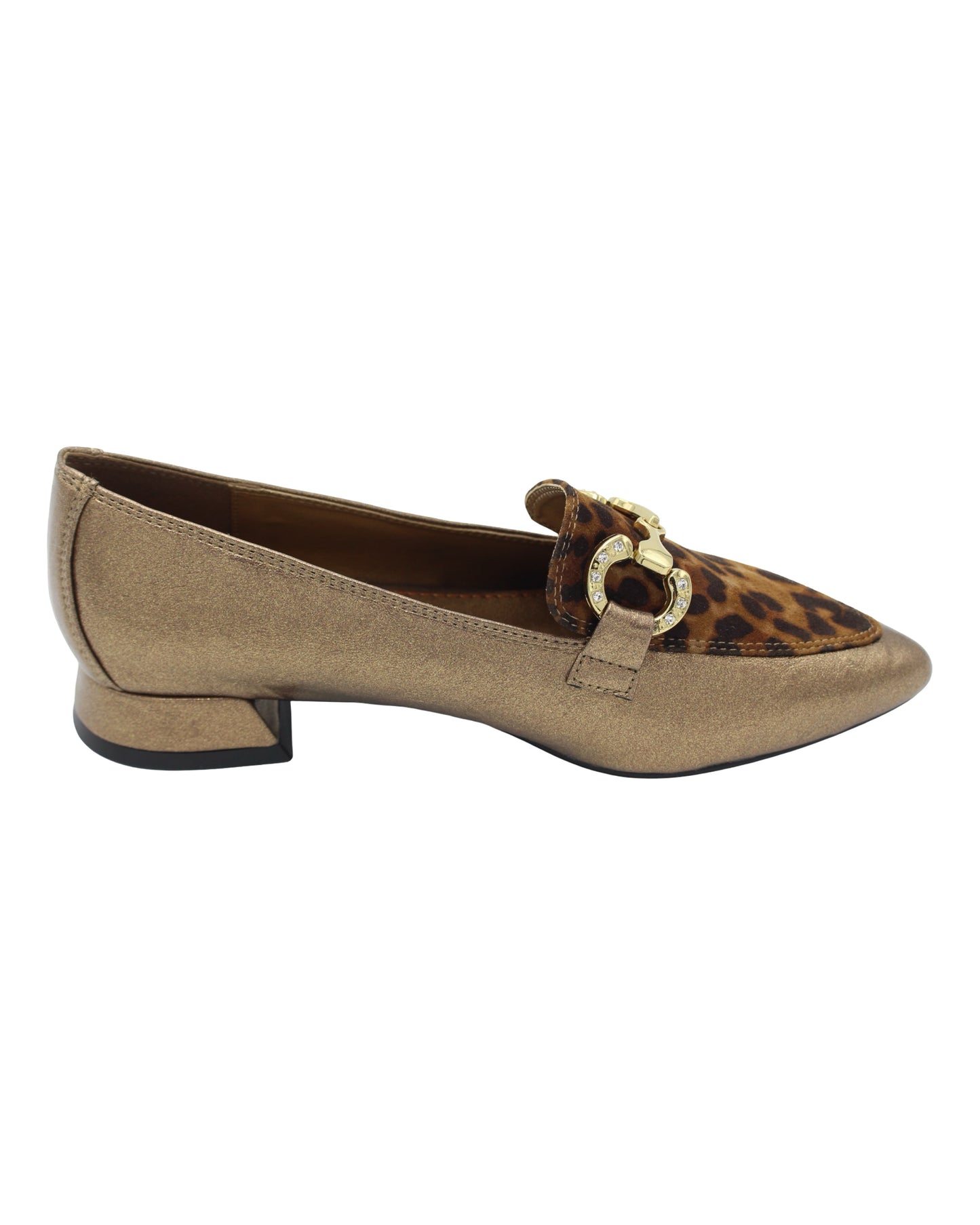 Zanni - Ladies Loafers Gold, Cheetah (3878)
