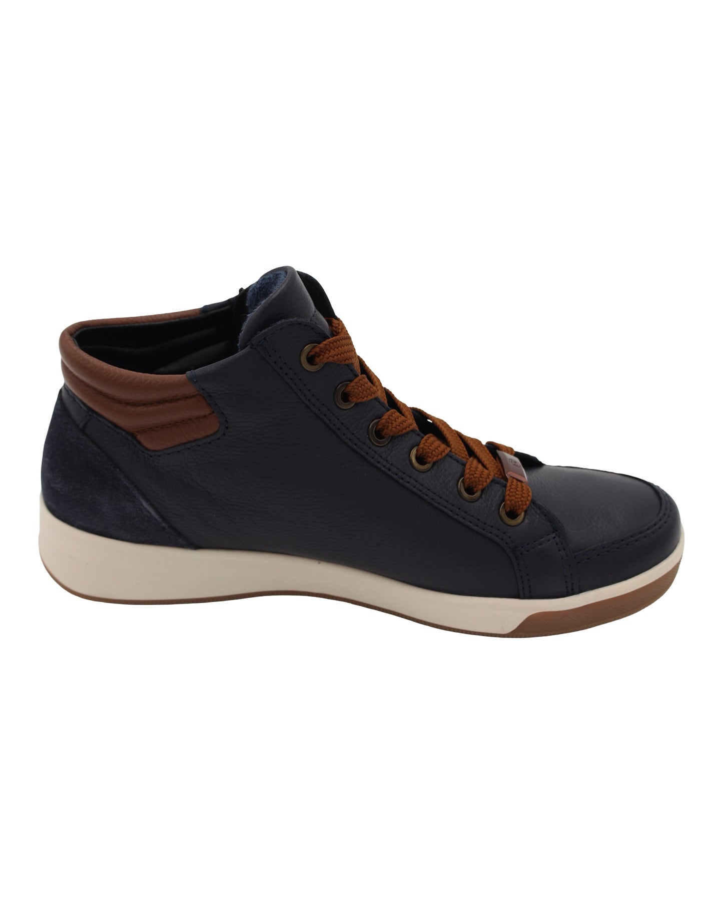 Ara - Ladies Ankle Boots Navy, Tan (3883)