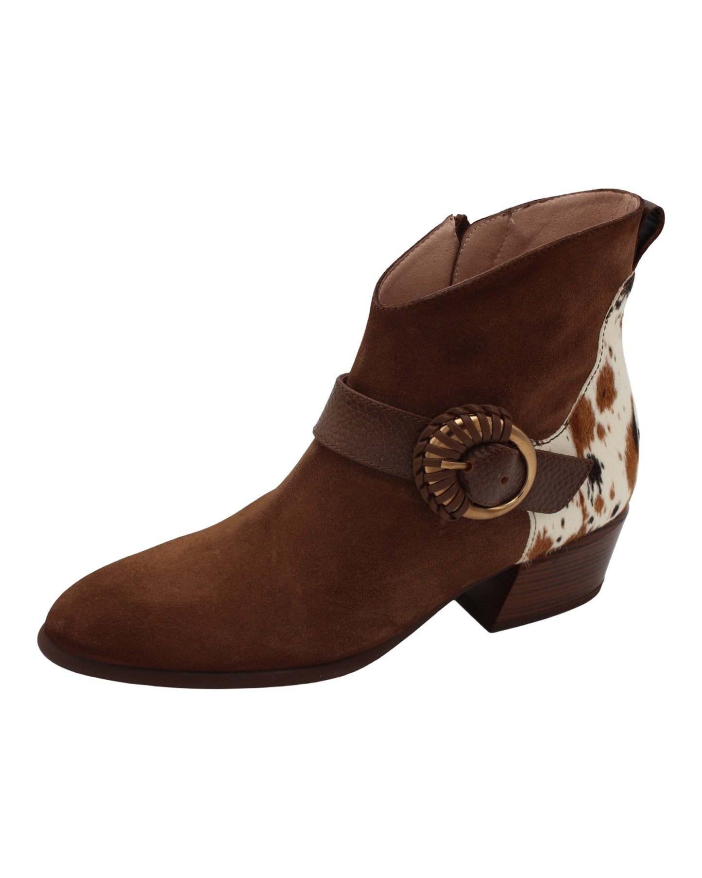 Hispanitas - Ladies Ankle Boots Tan, Cow Print (3888)