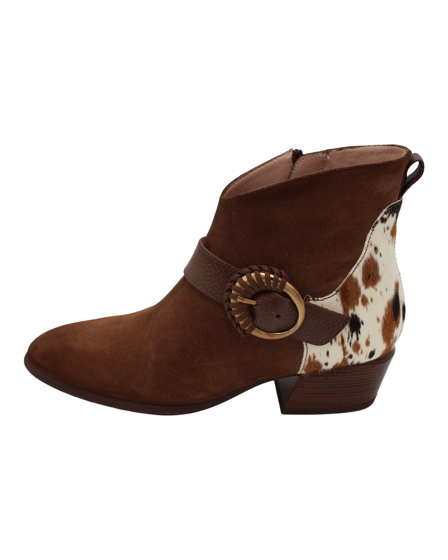 Hispanitas - Ladies Ankle Boots Tan, Cow Print (3888)