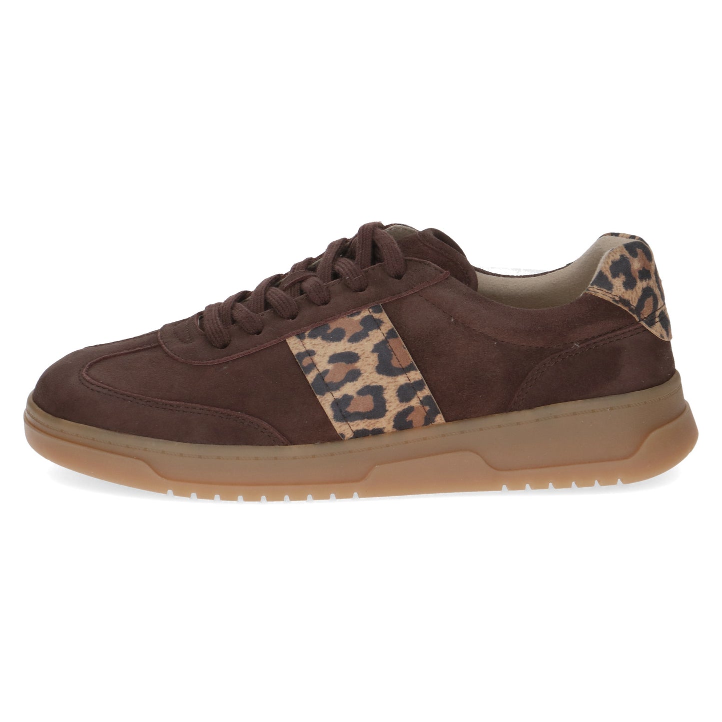 Caprice - Ladies Trainers Dark Brown, Leopard (3895)