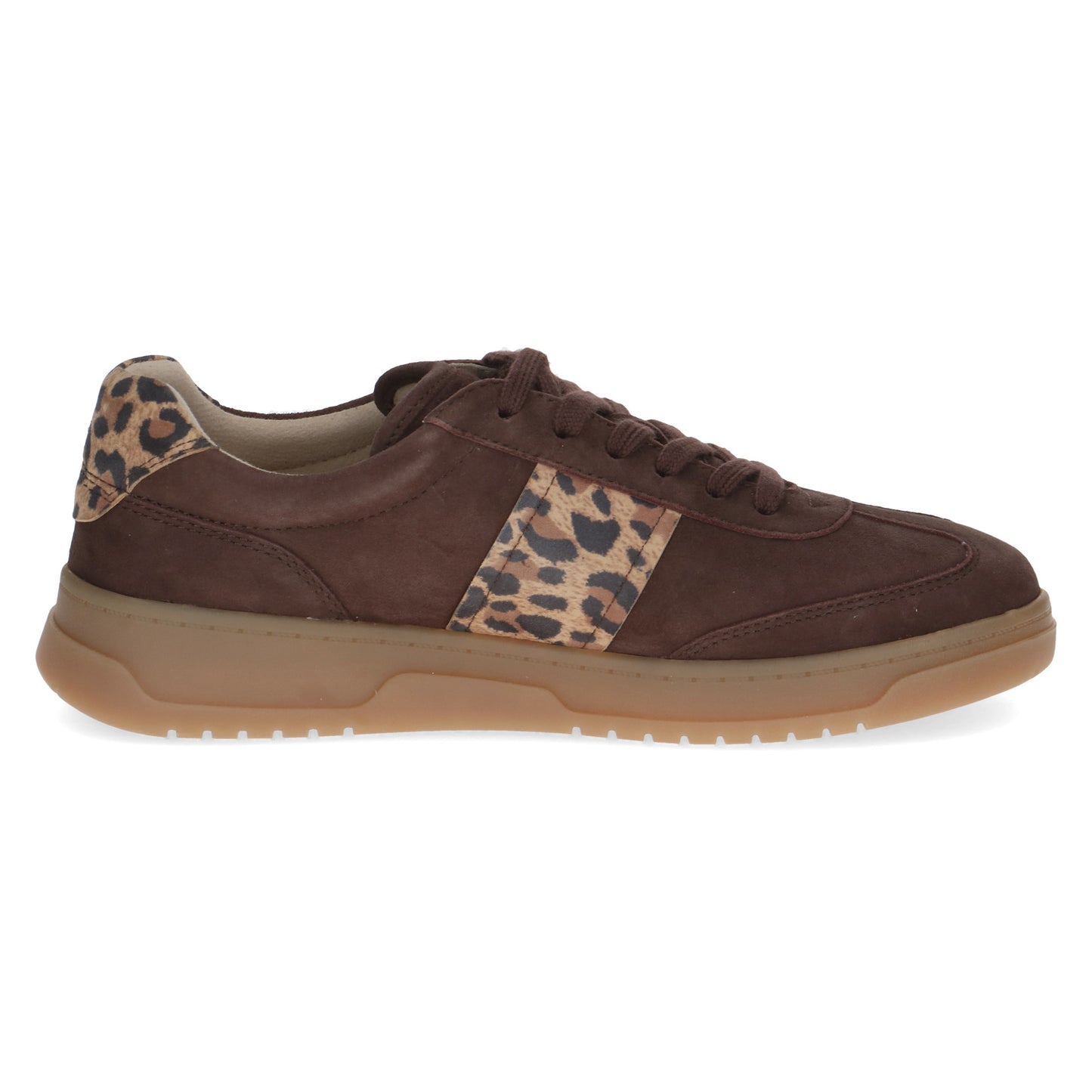 Caprice - Ladies Trainers Dark Brown, Leopard (3895)
