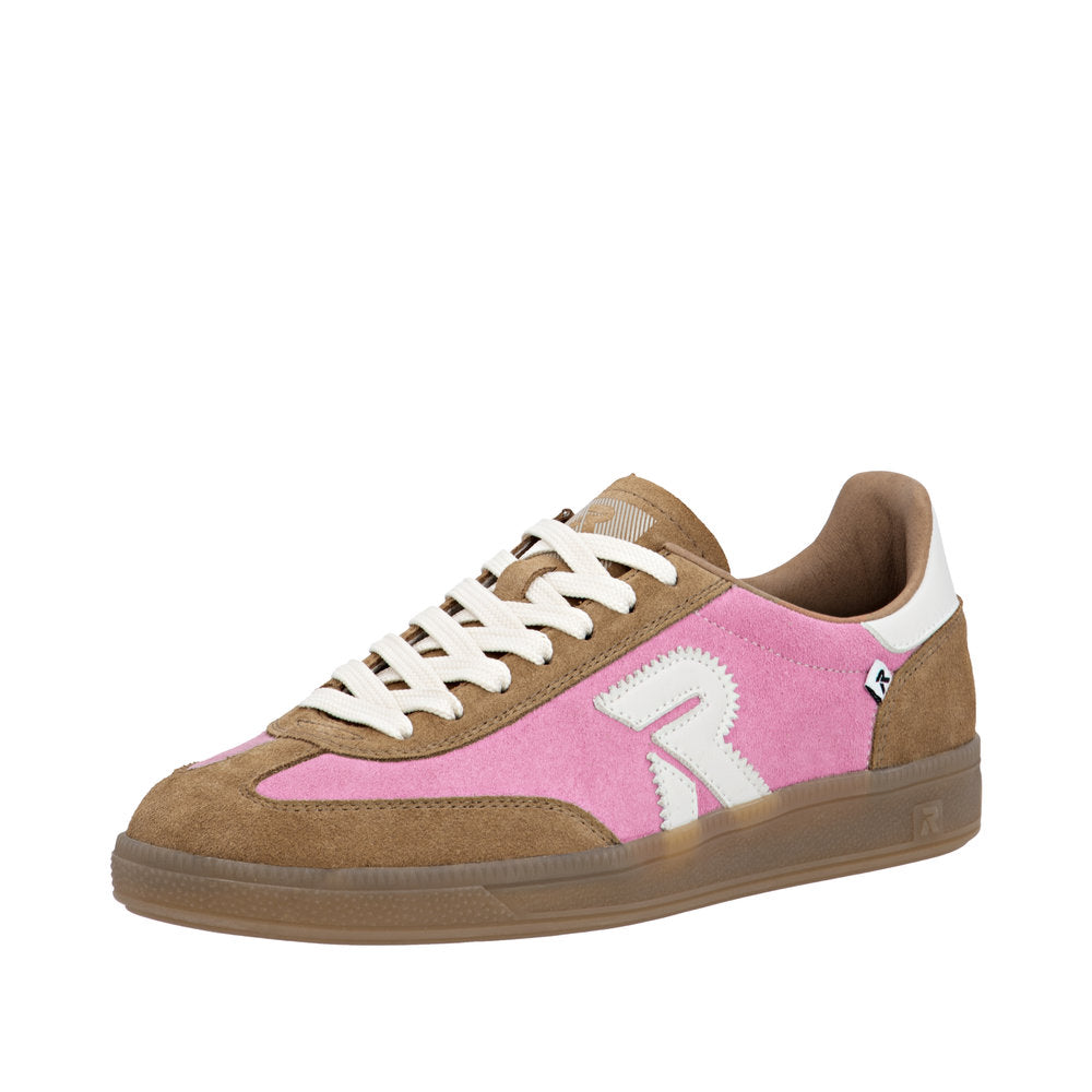 Rieker - Ladies Trainers Tan, Pink (3896)