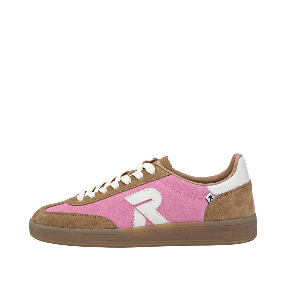 Rieker - Ladies Trainers Tan, Pink (3896)