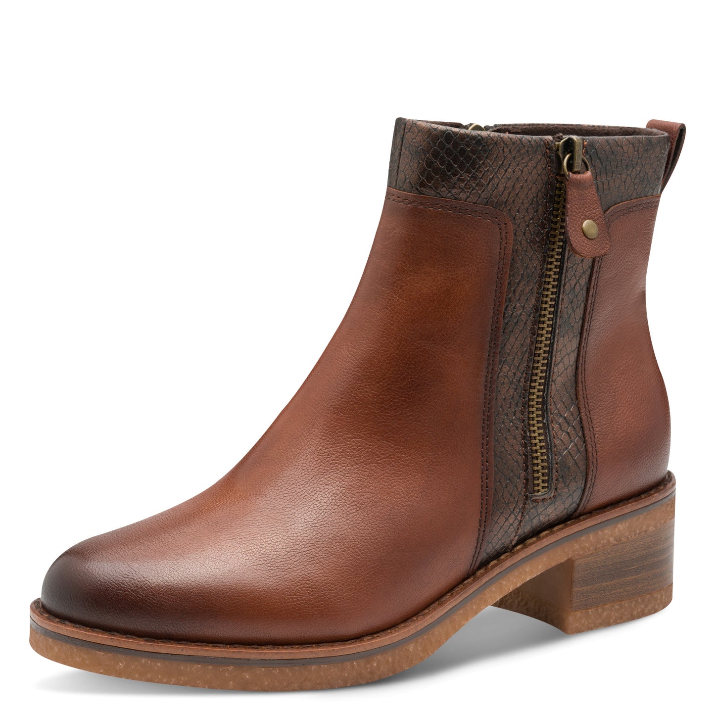 Marco Tozzi - Ladies Ankle Boots Cognac (3913)