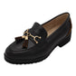 Lunar - Ladies Loafers Black, Leopard (3923)