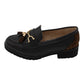 Lunar - Ladies Loafers Black, Leopard (3923)