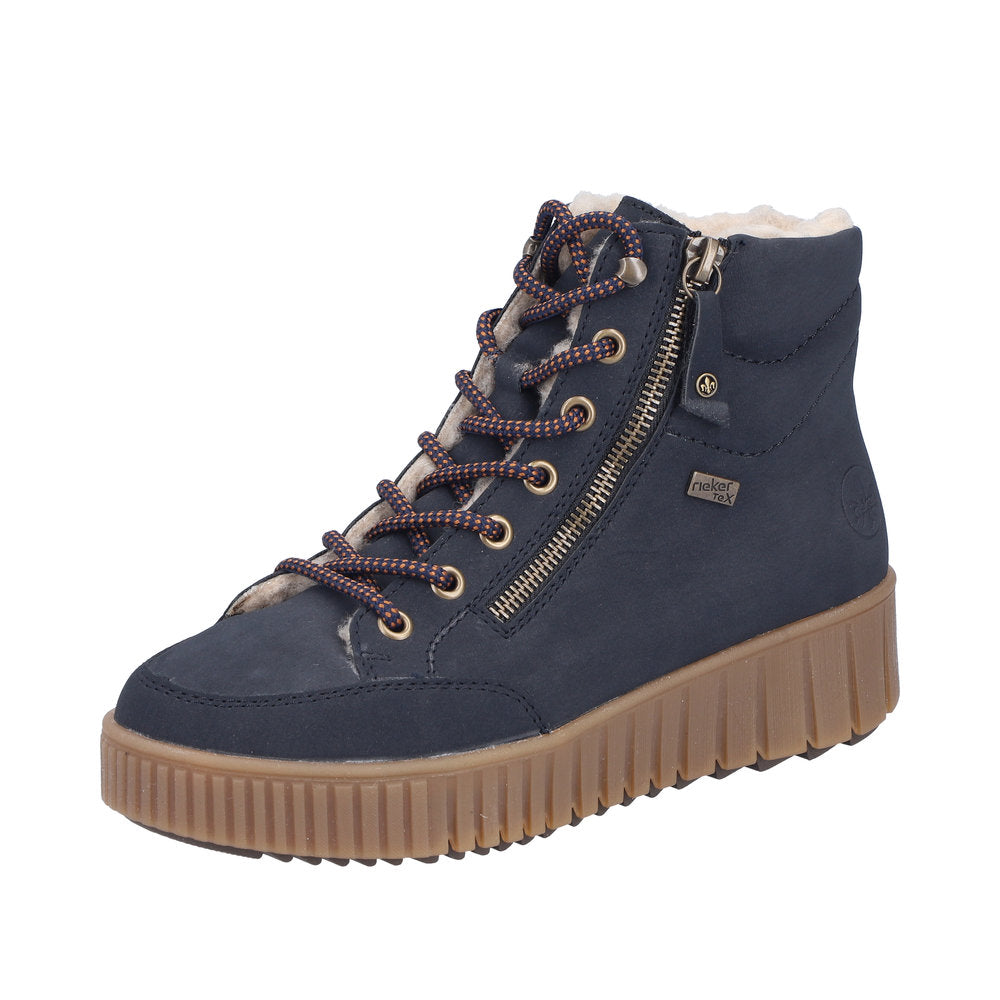 Rieker - Ladies Ankle Boots Navy (3929)