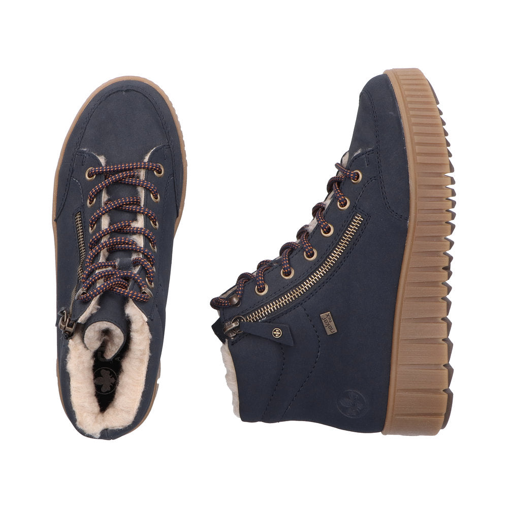 Rieker - Ladies Ankle Boots Navy (3929)