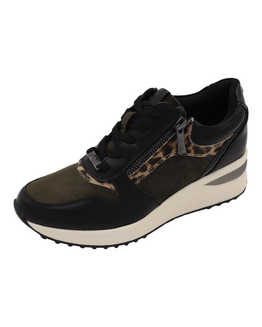 Lotus - Ladies Trainers Black, khaki (3931)