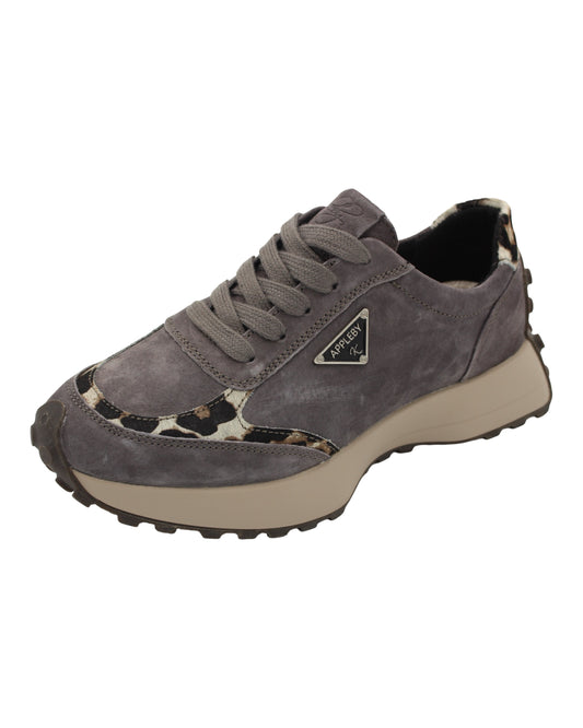 Kate Appleby - Ladies Trainers Grey, Leopard (3956)