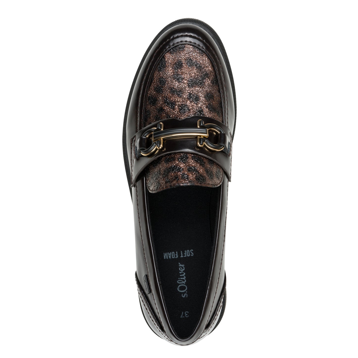 S.Oliver - Ladies Loafers Brown, Leopard (3960)
