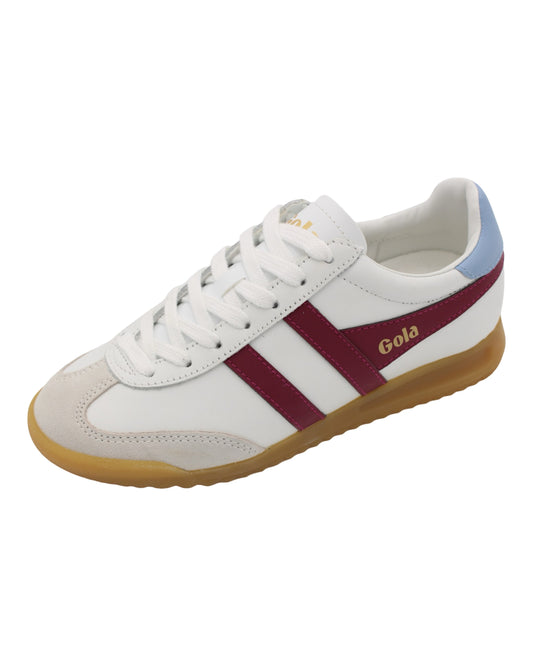 Gola - Ladies Trainers White, Burgundy (3971)