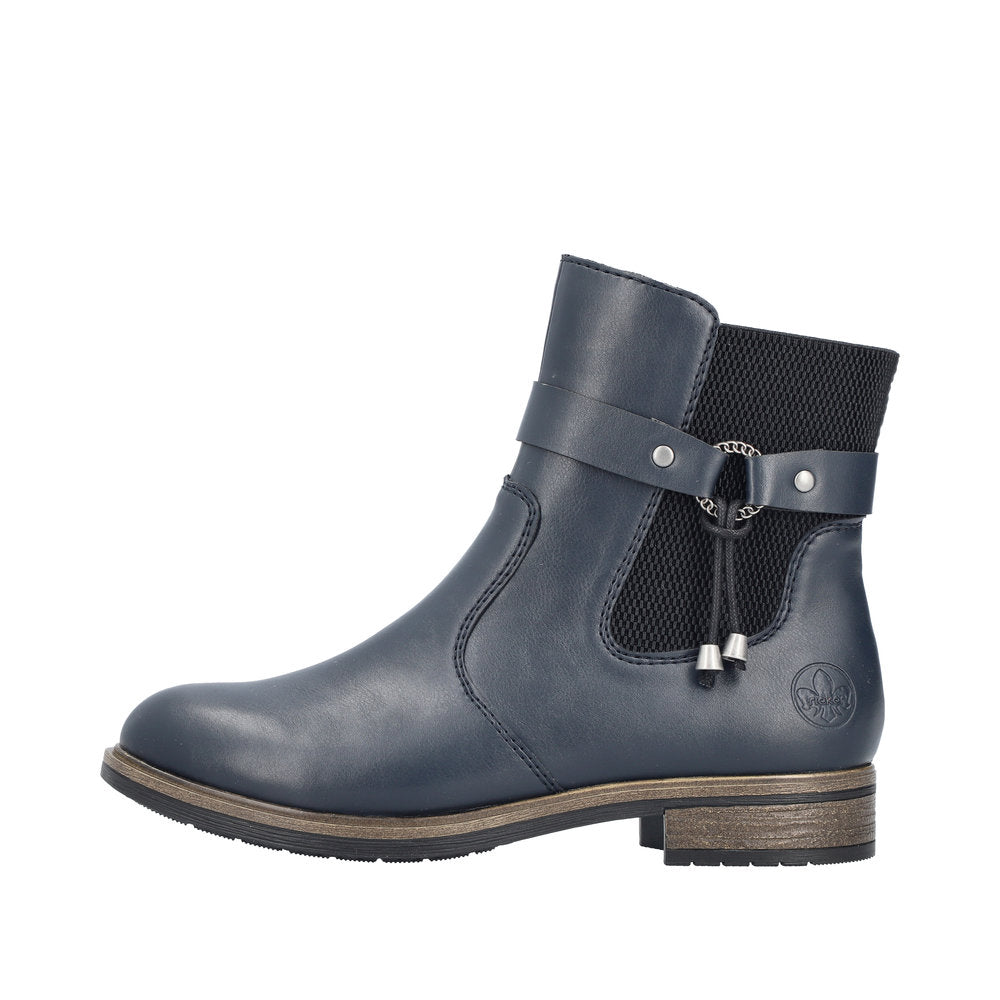 Rieker - Ladies Ankle Boots Navy (3978)