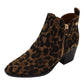 Xti - Ladies Ankle Boots Camel, Leopard (3987)