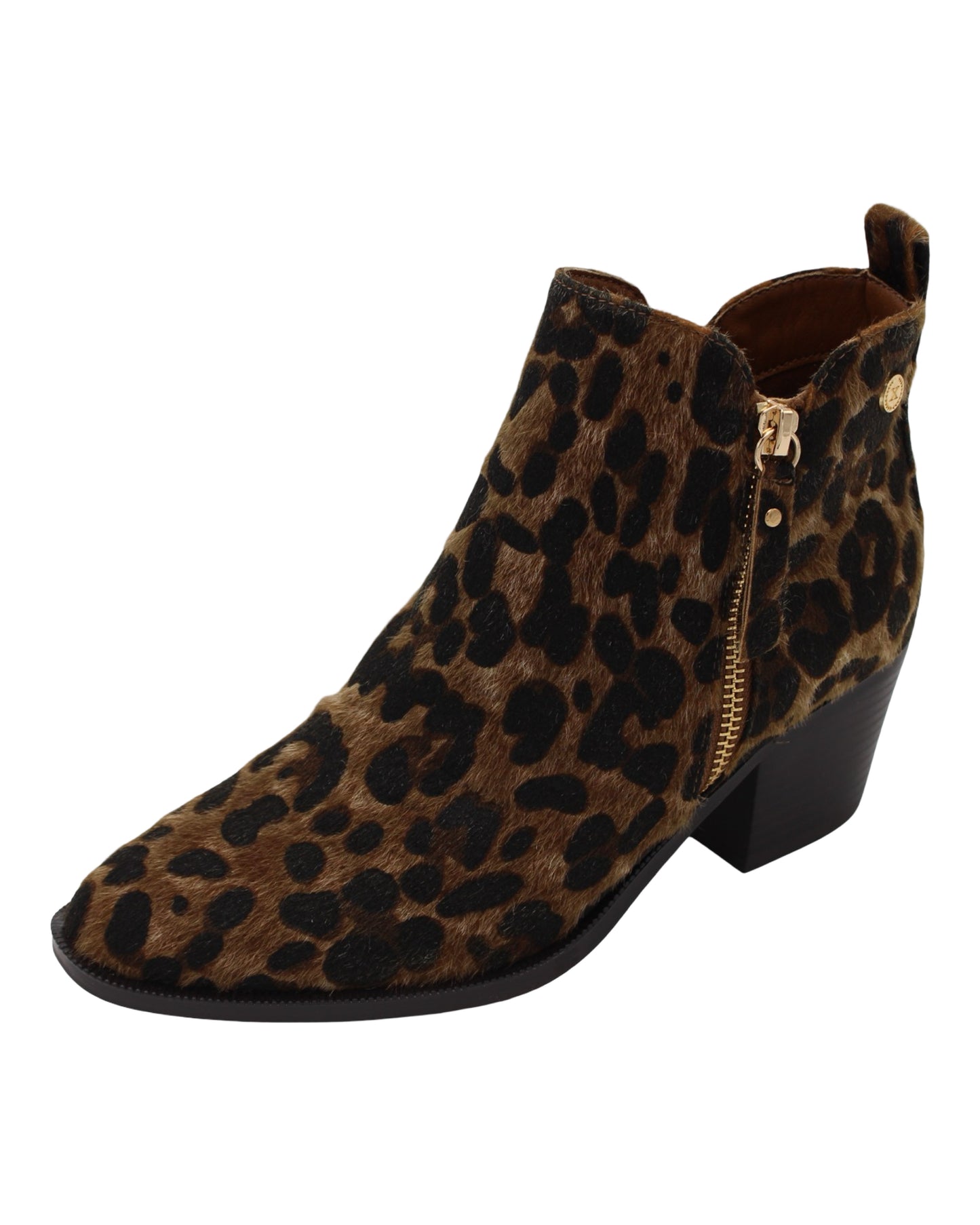 Xti - Ladies Ankle Boots Camel, Leopard (3987)