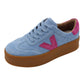 Drilleys - Ladies Trainers Blue, Pink (3988)