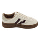 Drilleys - Ladies Trainers Cream, Brown, Burgundy (3989)