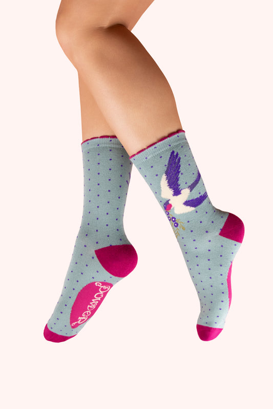 Powder Design Ltd - Socks Swooping Swallow (4008)