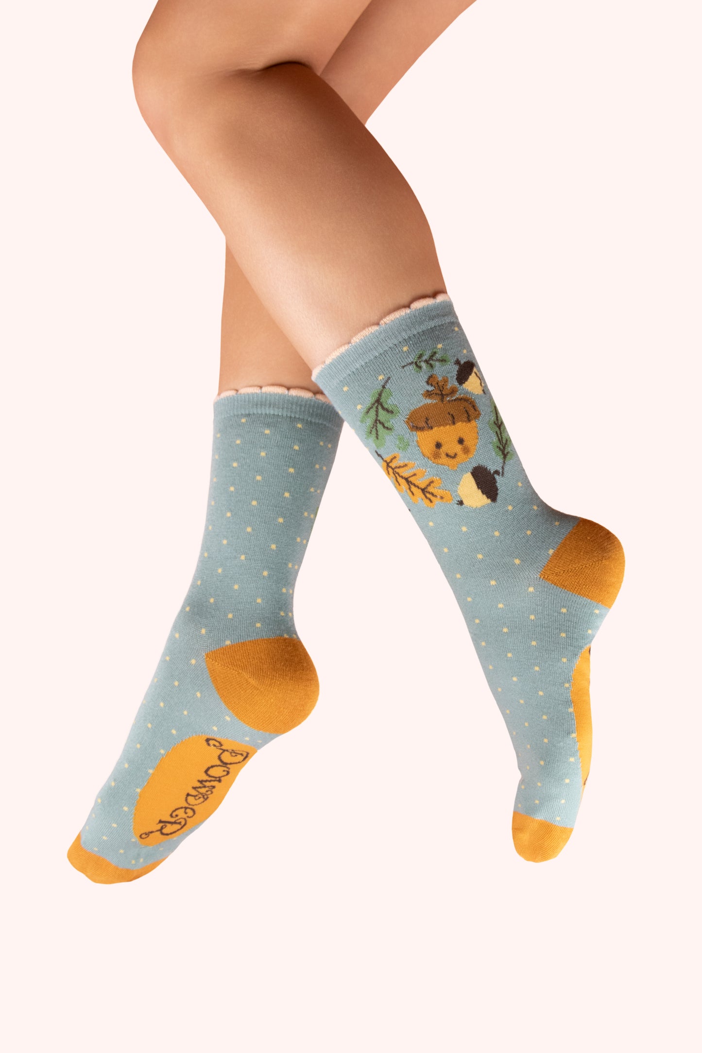 Powder Design Ltd - Socks Happy Acorn Ankle Ice (4009)