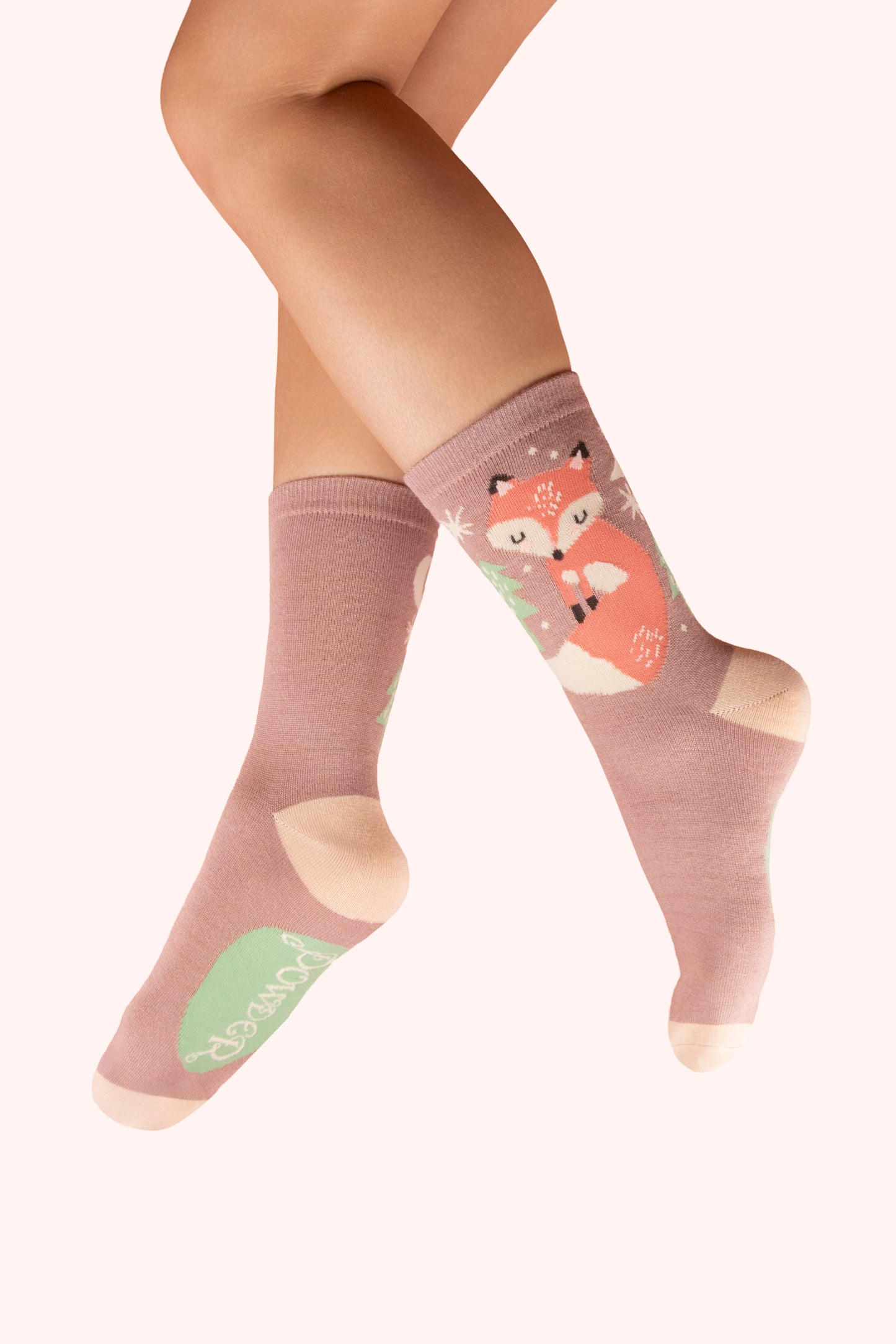 Powder Design Ltd - Socks Scandi Fox Mocha (4016)