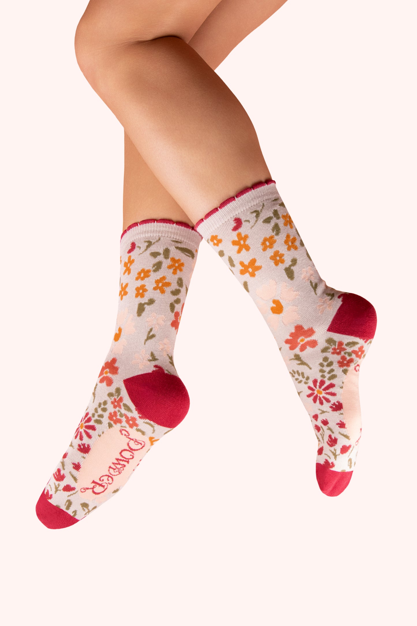 Powder Design Ltd - Socks Flower Meadow Cream (4017)
