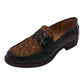 Lunar - Ladies Loafers Black, Leopard (4062)