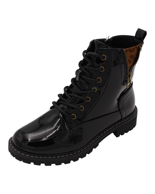 Lunar - Ladies Ankle Boots Black patent (4063)