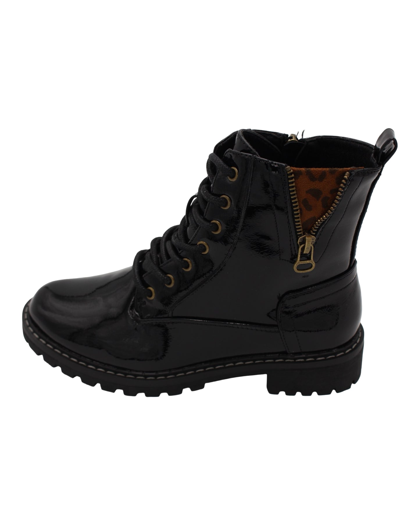 Lunar - Ladies Ankle Boots Black patent (4063)