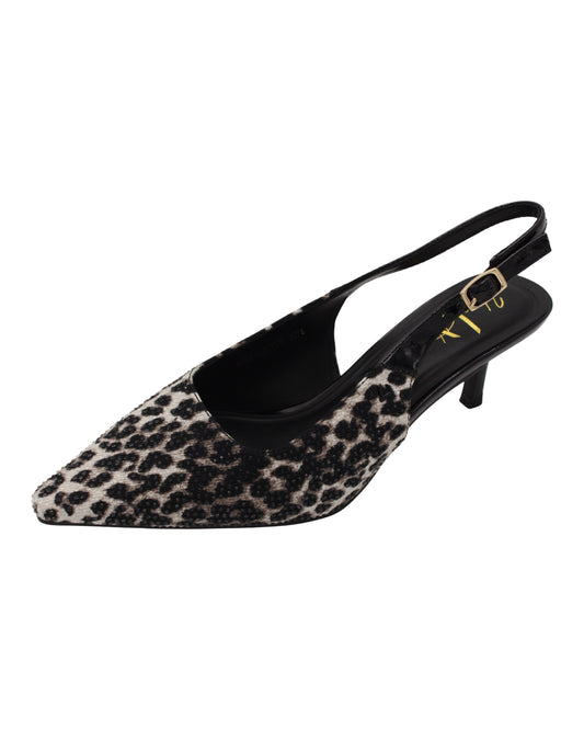 Una Healy - Ladies Occasion Black, White, Cheetah (4064)
