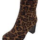 Zanni - Ladies Ankle Boots Brown Leopard (4066)