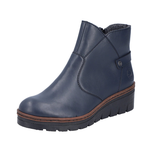 Rieker - Ladies Ankle Boots Navy (4067)