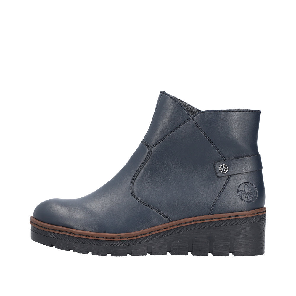 Rieker - Ladies Ankle Boots Navy (4067)