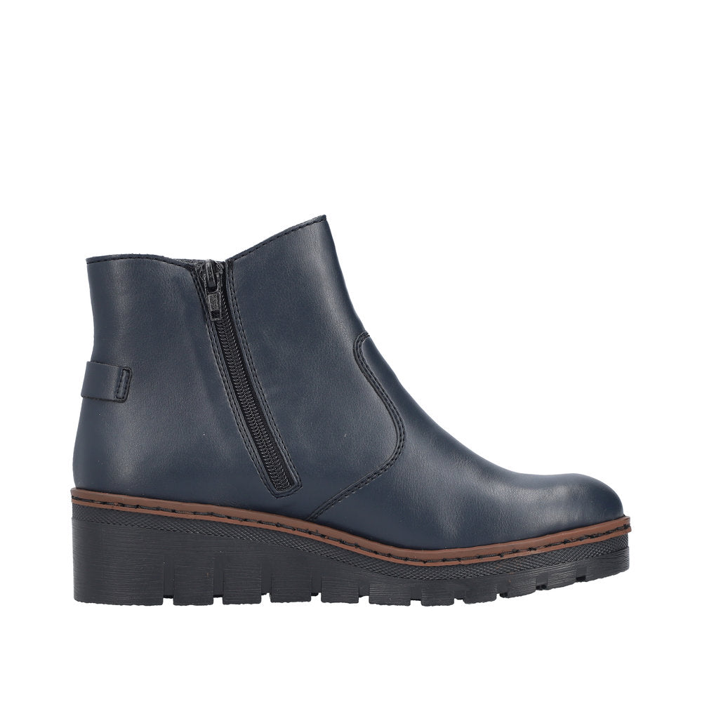 Rieker - Ladies Ankle Boots Navy (4067)