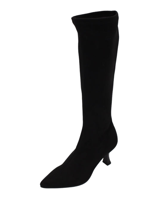 Miss Elastic - Ladies Long Boots Black (4069)