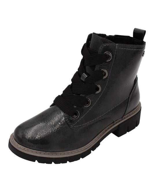 Lotus - Ladies Ankle Boots Grey Patent (4071)