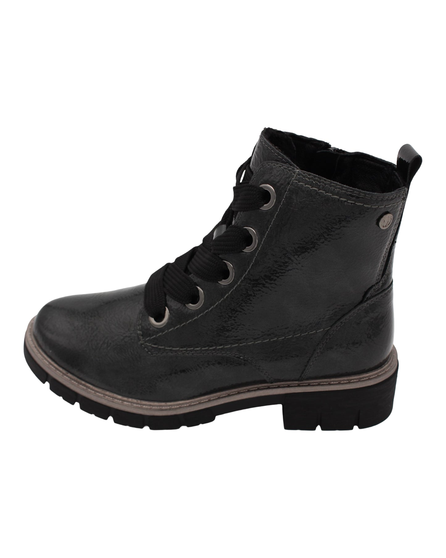 Lotus - Ladies Ankle Boots Grey Patent (4071)