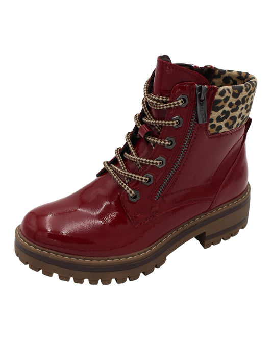 Lotus - Ladies Ankle Boots Red (4072)